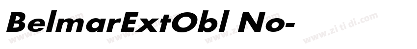 BelmarExtObl No字体转换